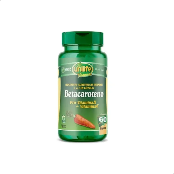 BETACAROTENO VITAMINA A + C UNILIFE 60 CAPSULAS