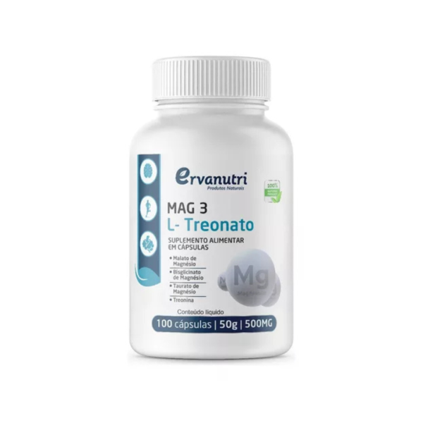 MAG 3 L-TREONATO ERVANUTRI 100 CAPSULAS