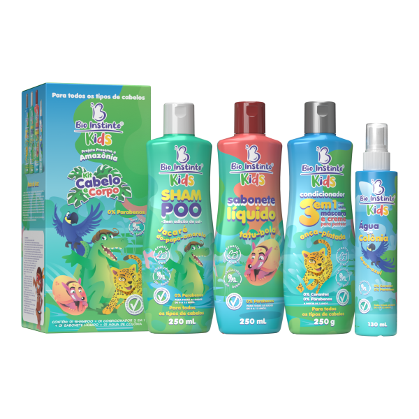 KIT CABELLO Y CUERPO BIO INSTINTO KIDS