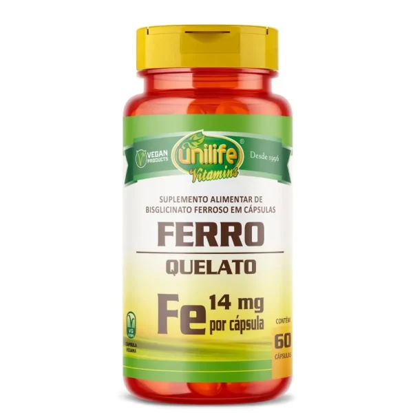 FERRO QUELATO ´´FE´´ UNILIFE 60 CAPSULAS