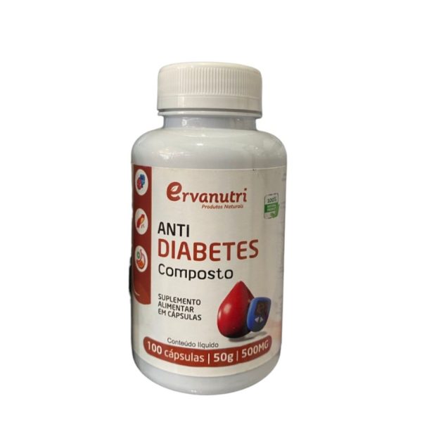 ANTI-DIABETES COMPOSTO ERVANUTRI 100 CAPSULAS