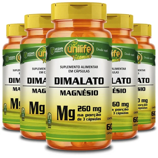 DIMALATO MAGNESIO UNILIFE 60 CAPSULAS