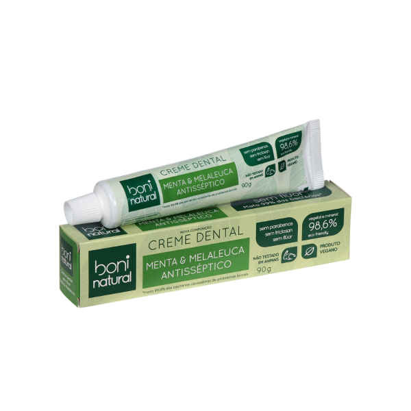 CREMA DENTAL MENTA E MELALEUCA BONI NATURAL 90G