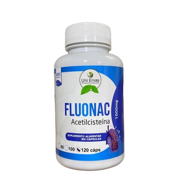 FLUONAC ACETILCISTEINA UNI ERVAS 120 CAPSULAS