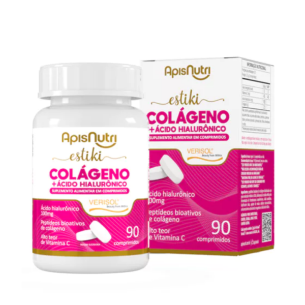 ESTIKI COLÁGENO + ÁCIDO HIALURÓNICO APISNUTRI 90 COMPRIMIDOS
