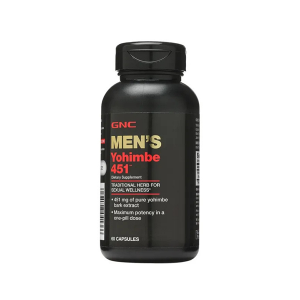 MENS YOHIMBE 451 GNC 60 CAPSULAS