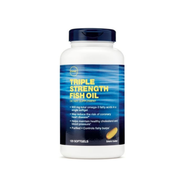 TRIPLE STRENGTH FISH OIL GNC 120 CAPSULAS