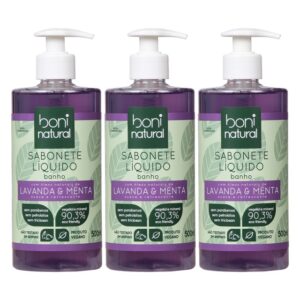 JABON LIQUIDO LAVANDA Y MENTA BONI NATURAL 500ML