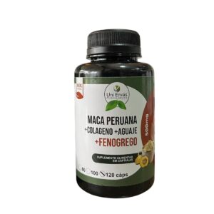 MACA PERUANA+COLAGENO+AGUAJE+FENOGRECO 120 CAP UNI ERVAS