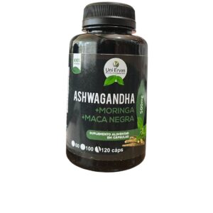 ASHWAGANDHA+MORINGA+MACA NEGRA 120 CAP UNIERVAS