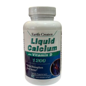 CALCIUM PLUS VITAMINA D 60 CAP EARTHS CREATION