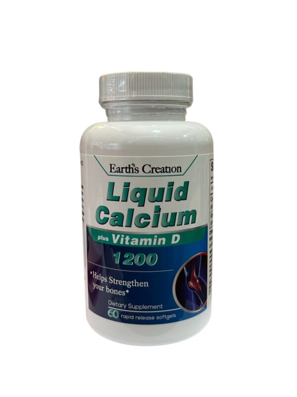 CALCIUM PLUS VITAMINA D 60 CAP EARTHS CREATION